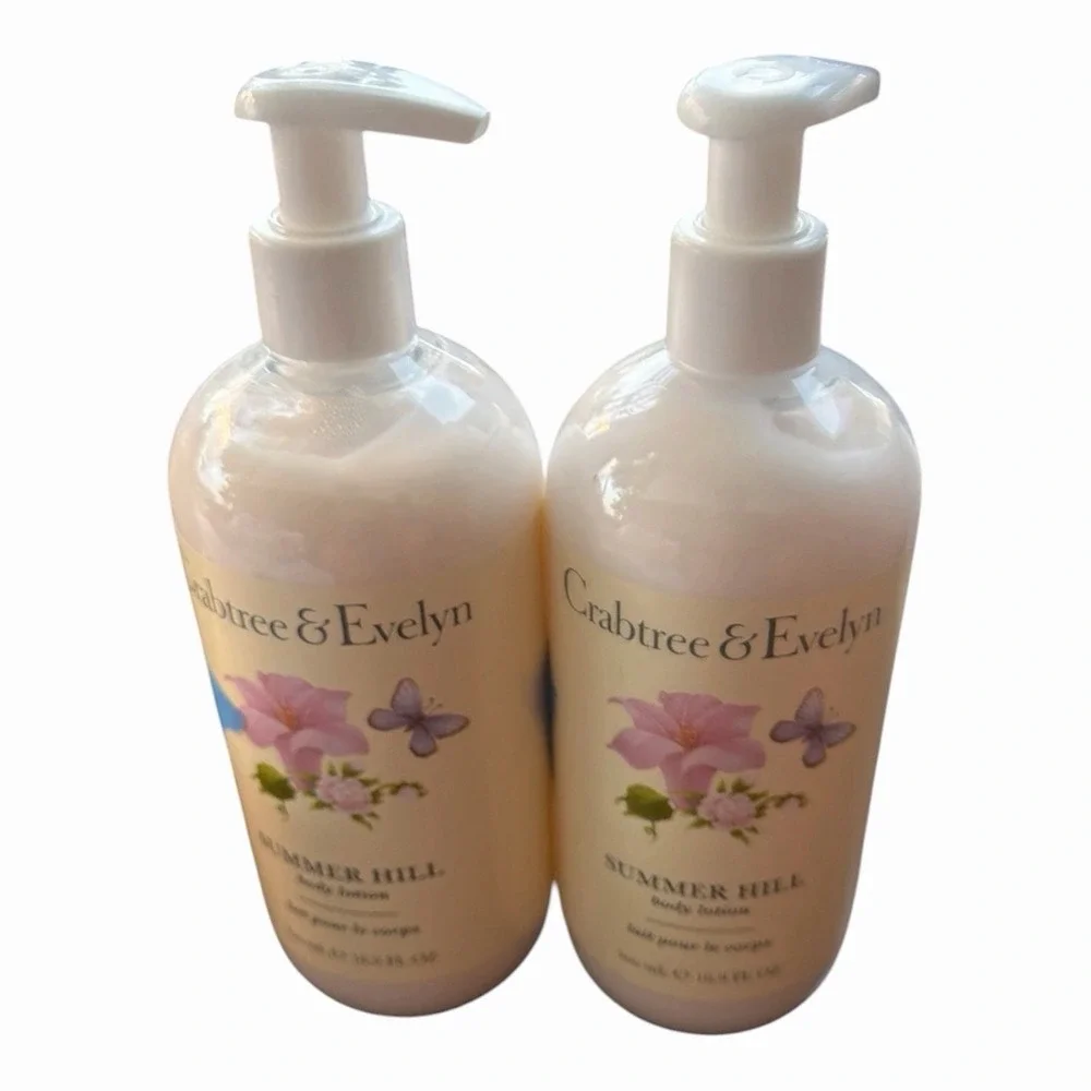 2 Crabtree & Evelyn SUMMER HILL Body Lotion 16.9 oz NEW